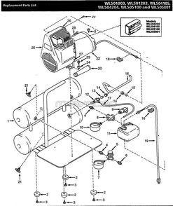 Part Location Diagram of E106005 Chicago Pneumatic GAUGE 2.0 300 .250NPT TANK SERVICE